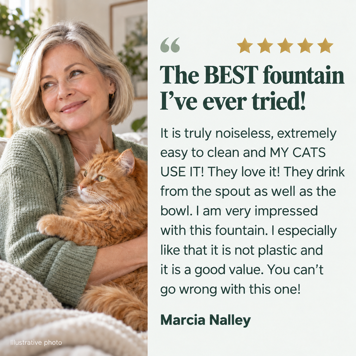 AquaPurr™ Fresh Water Fountain