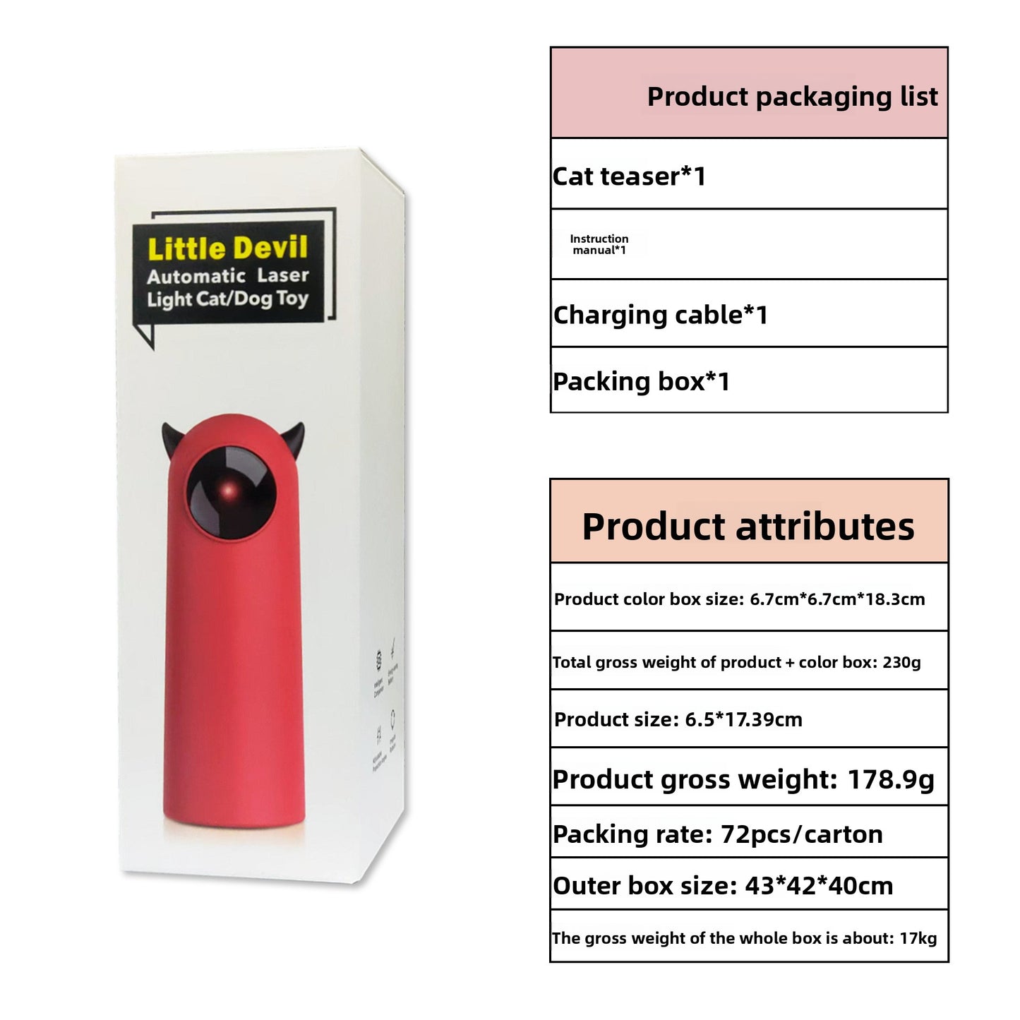 Automatic Infrared Laser Pet Teaser for Cats and Dogs