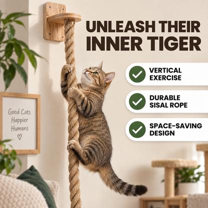 Purrzan™ Wall-Mounted Cat Climbing Rope