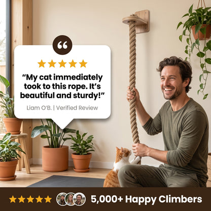 Purrzan™ Wall-Mounted Cat Climbing Rope